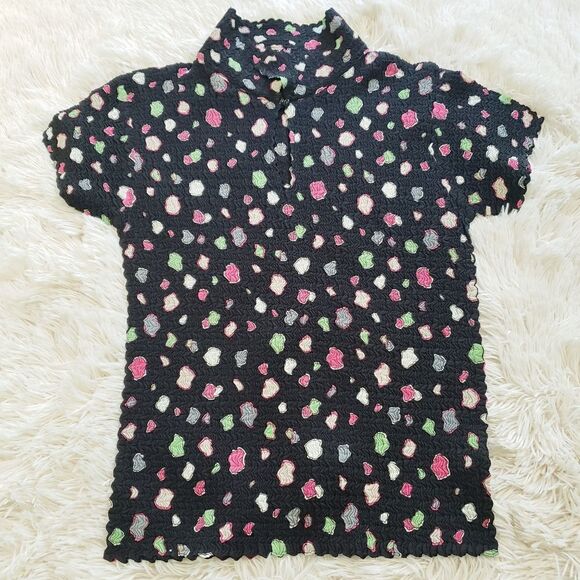 𝅺90s Vintage Le Caviar top short sleeve - Picture 8 of 10